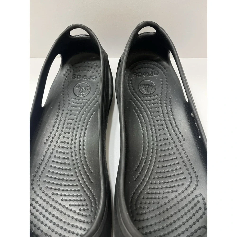Crocs Kadee Ballet Flats Womens Size 8 Black Comfort Slip-On Shoes